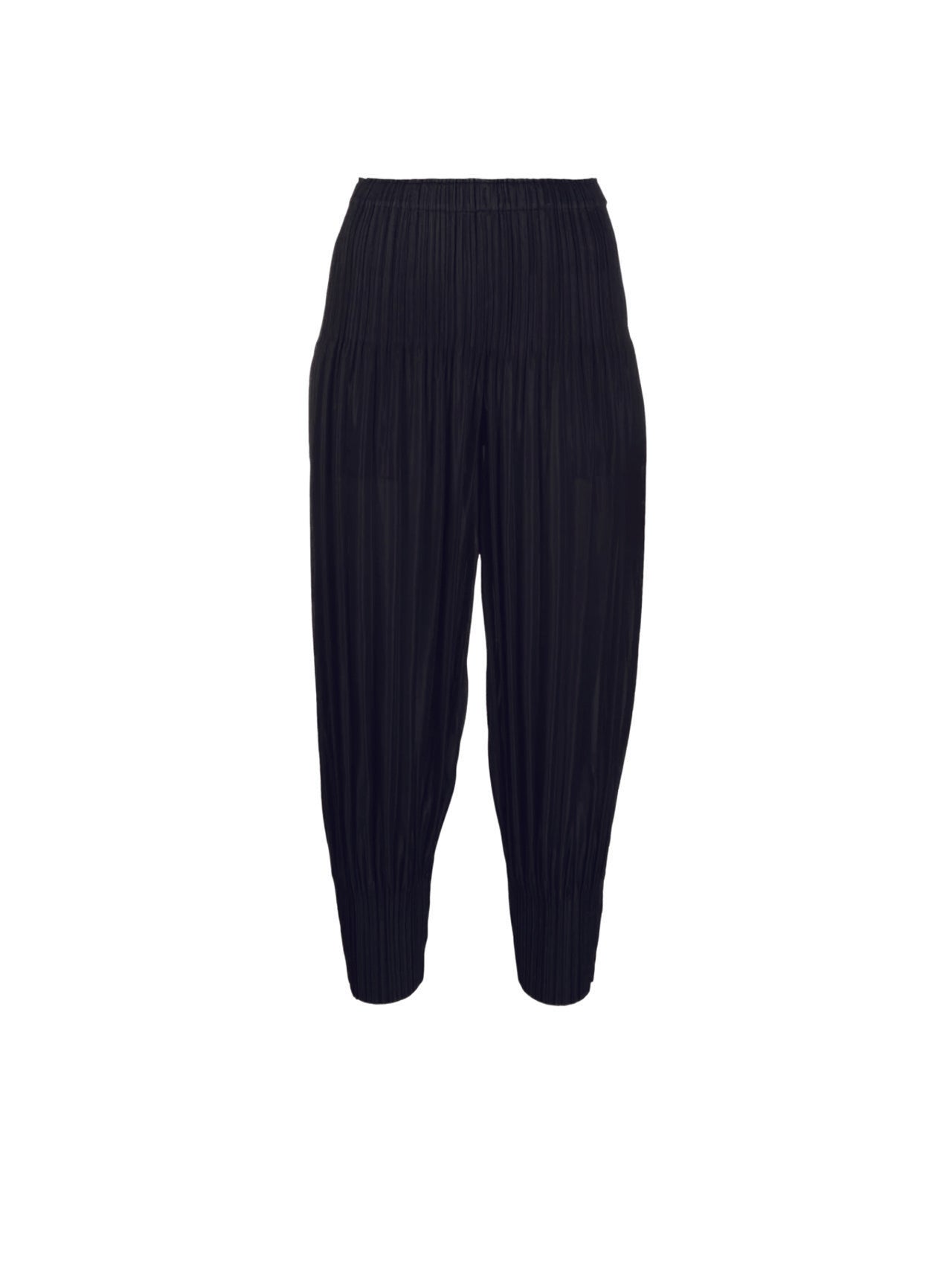 Pleats Please Issey Miyake Black Fluffy Basics Pants