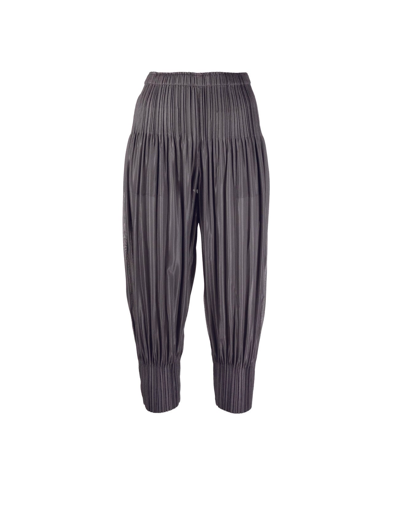 Pleats Please Issey Miyake Grey Fluffy Basics Pants