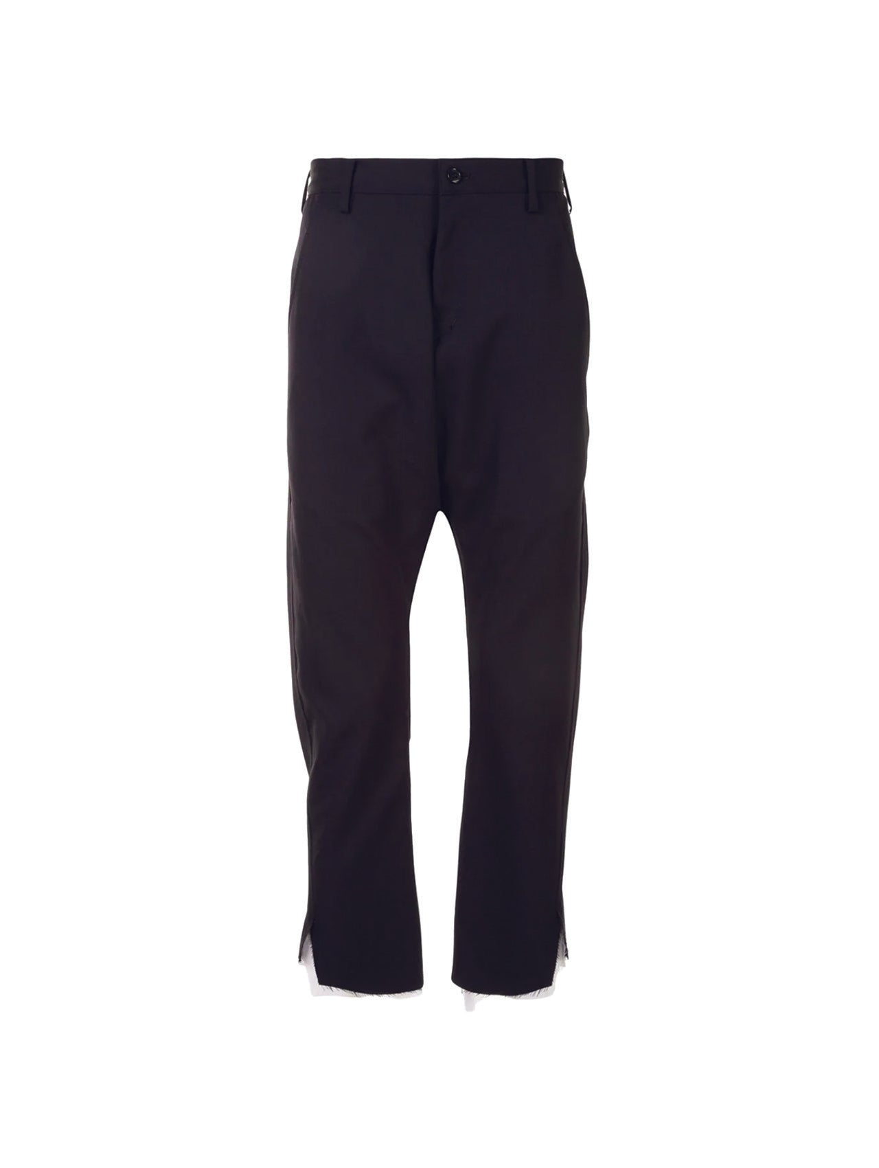 Sulvam Black Gabardine Pants