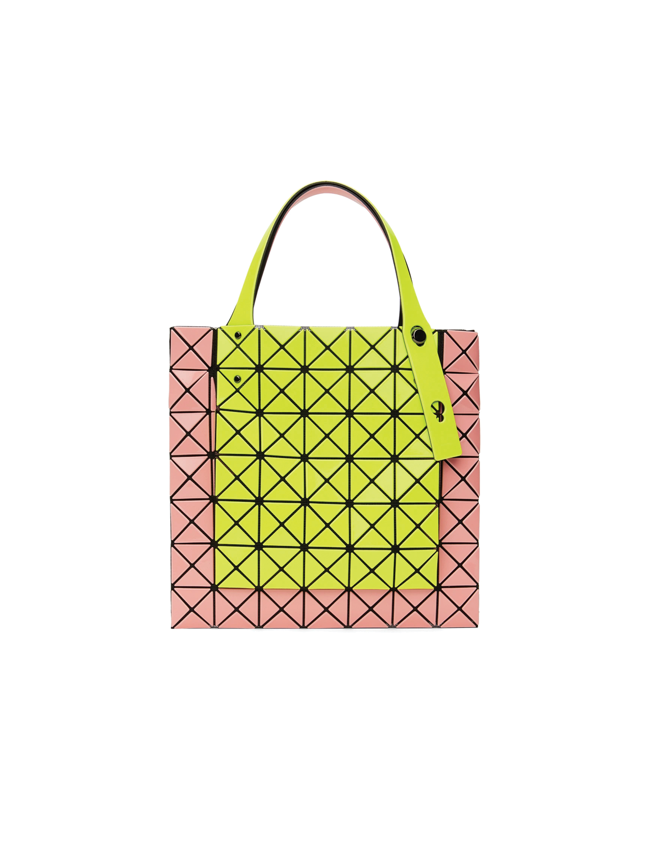 Bao Bao Issey Miyake Coral Yellow Mini Prism Kangaroo Tote