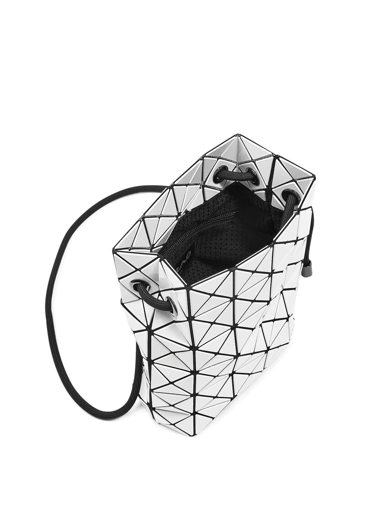 Bao Bao Issey Miyake White Wring Bag