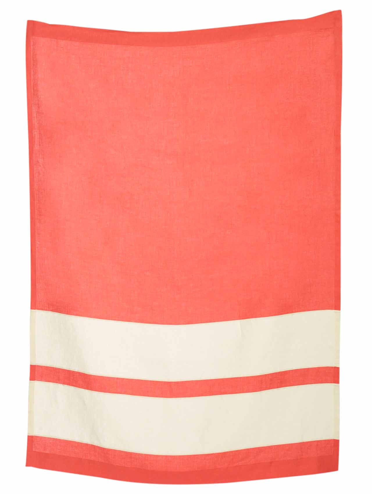 Todd Heim Coral Linen Throw