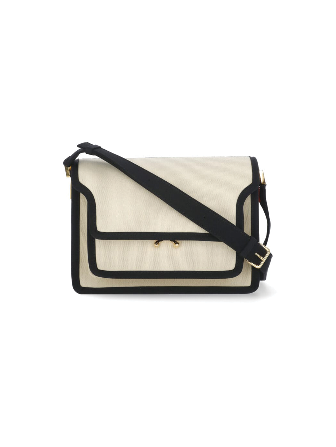 Marni White Jacquard Medium Soft Trunk Bag