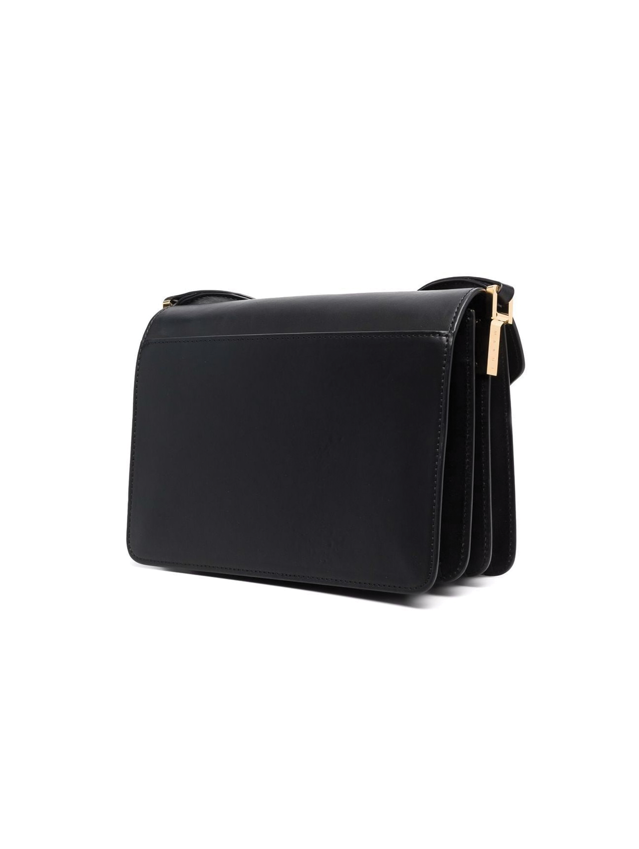 Marni Logo Strap Black Medium Trunk Bag