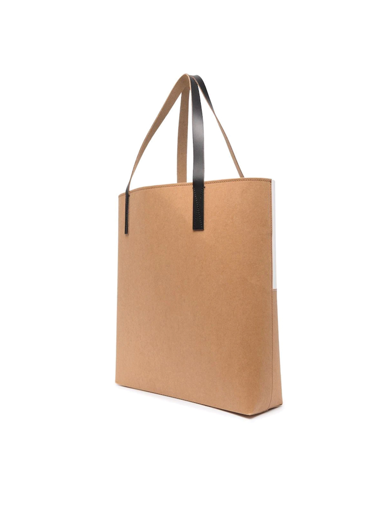 Marni White/Camel Colour Block Tote