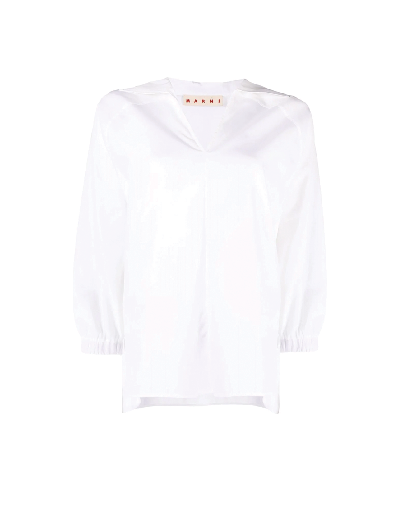 Marni White Spread Collar Blouse