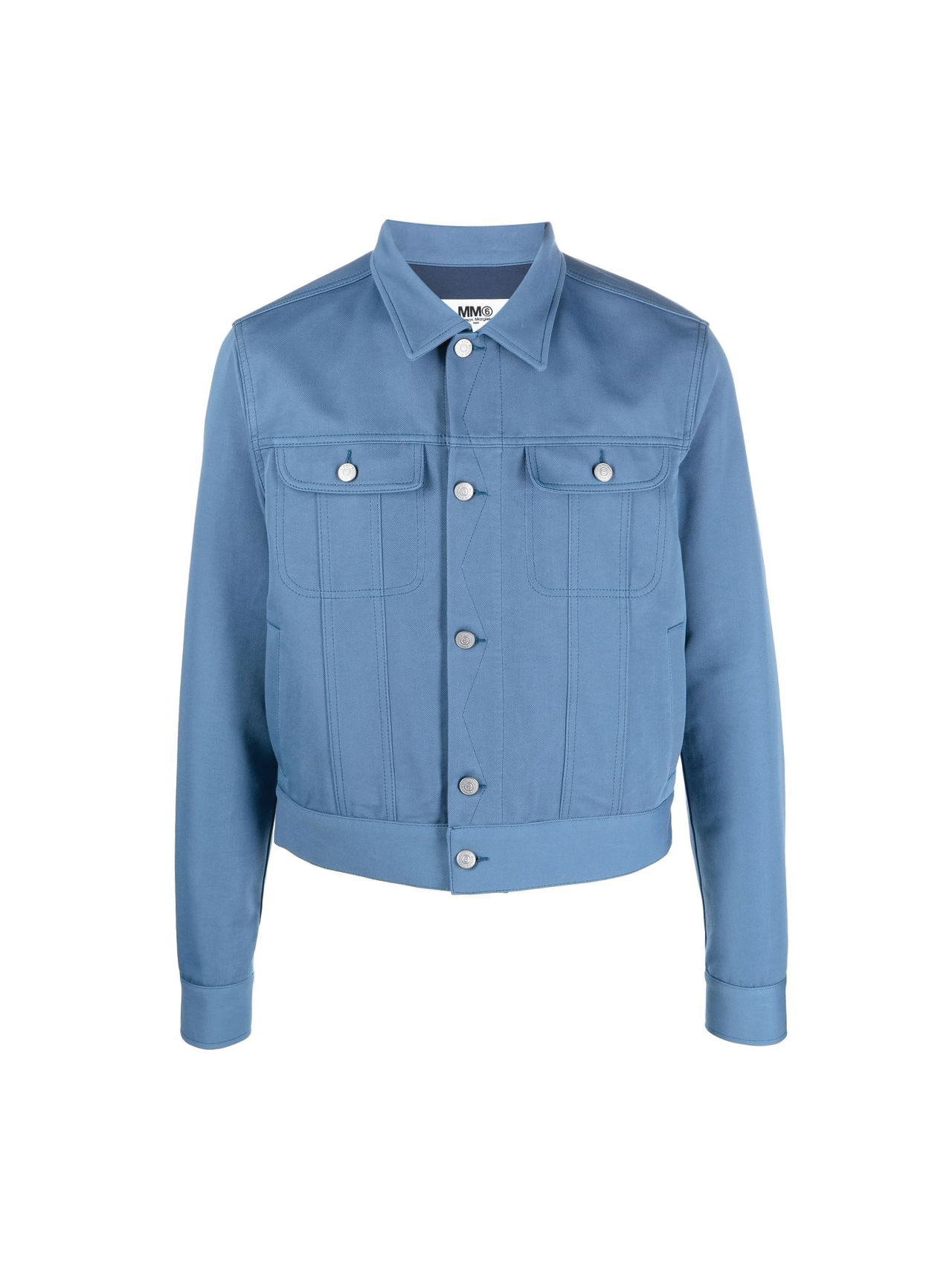 Baby blue cropped on sale jacket