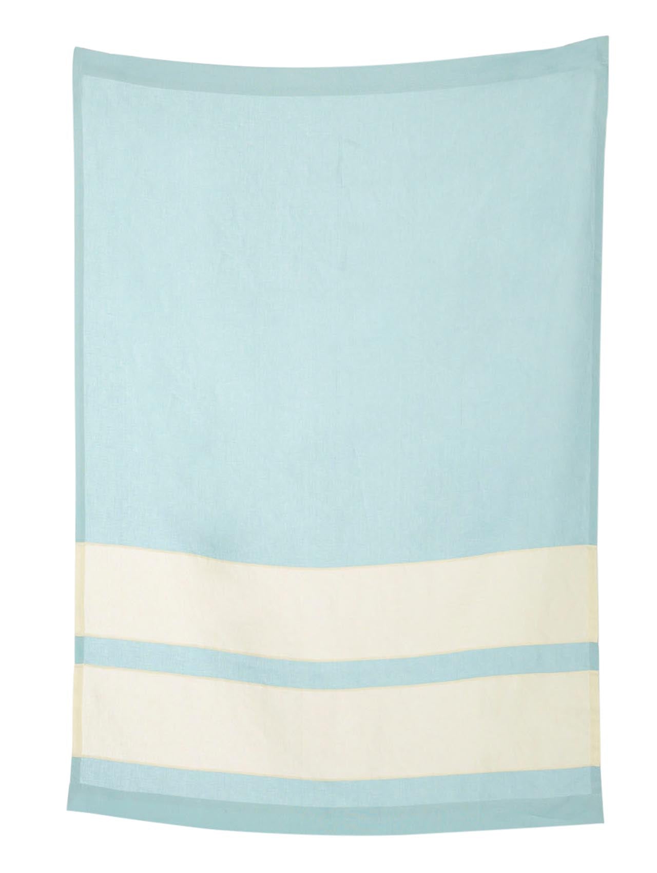 Todd Heim Pale Blue Linen Throw