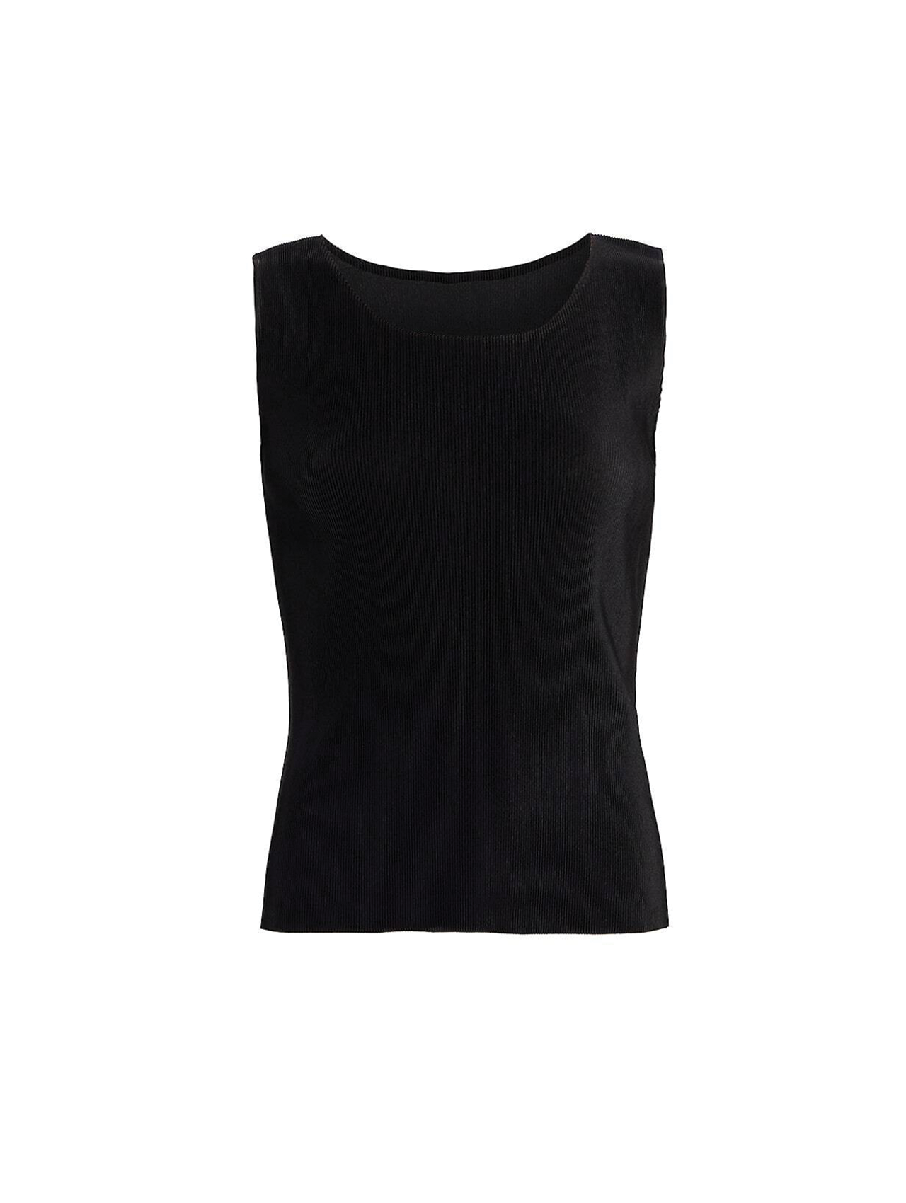 Pleats Please Issey Miyake Black Mist Basics Tank Top