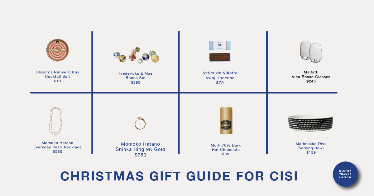 Cisi's Christmas Gift Guide