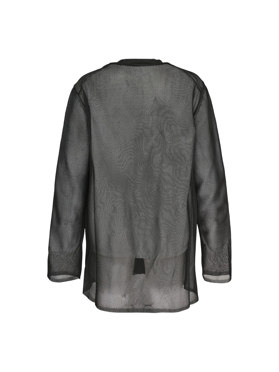 CDG Mainline Black Sheer Layered Cardigan