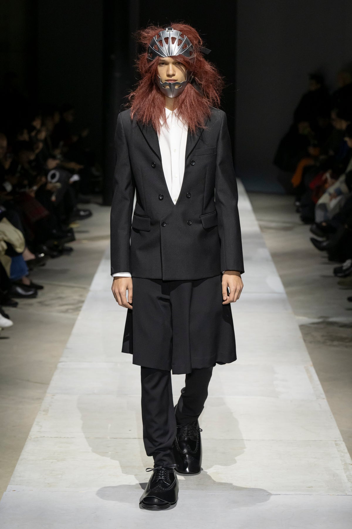 CDG Homme Plus Black Layered Pants Skirt