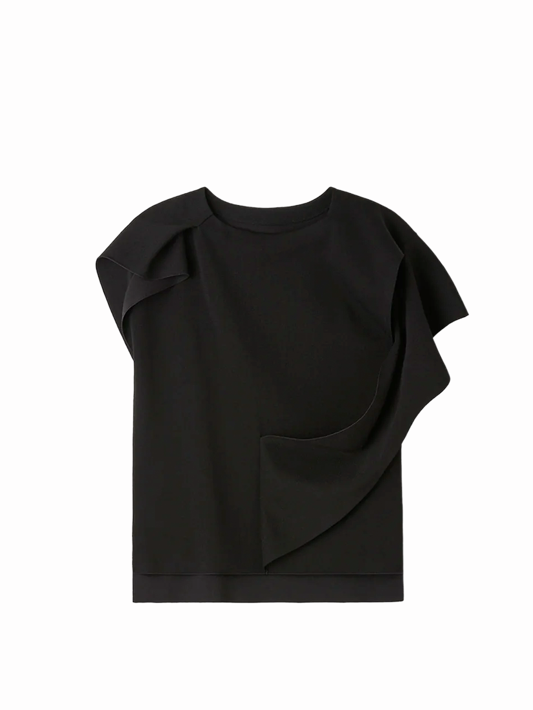 CFCL Black AC Milan Draped Top