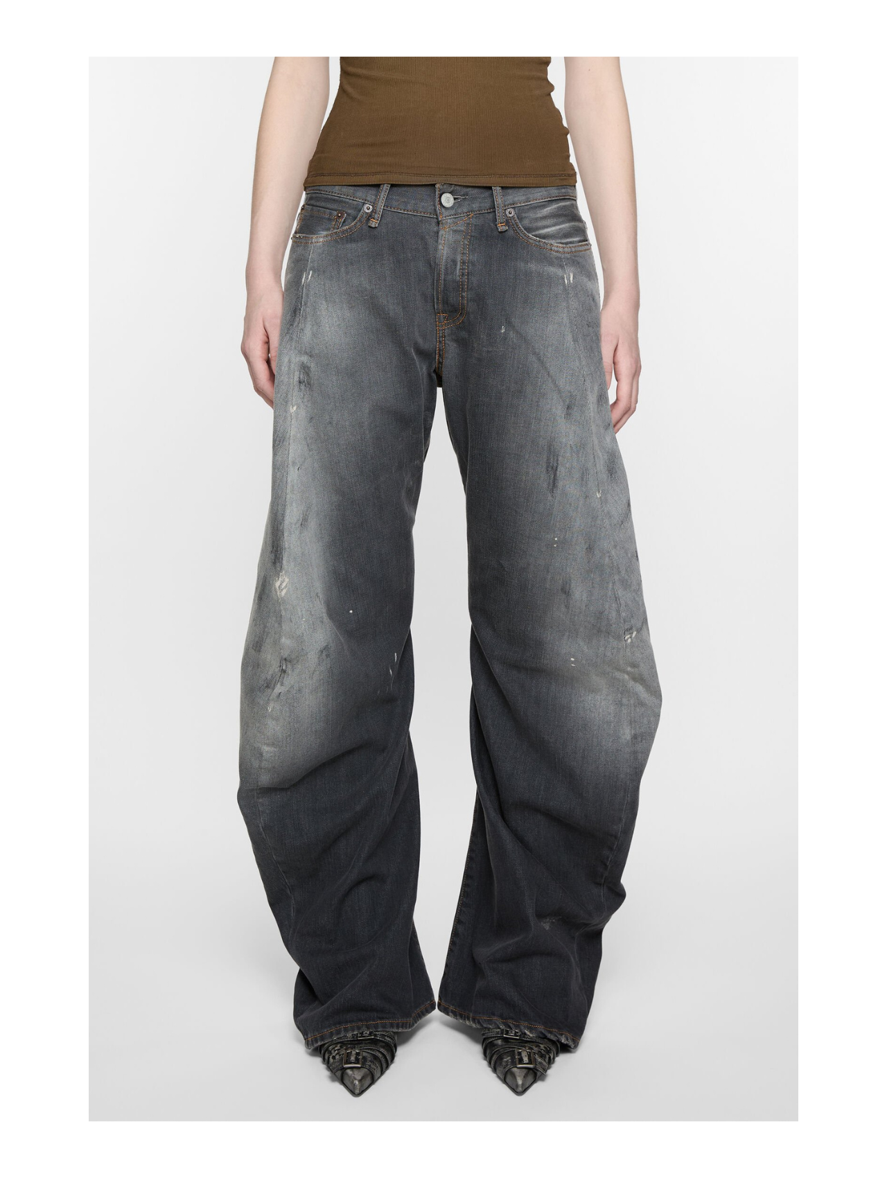 Acne Studios Black Loose Fit Jeans 2006F