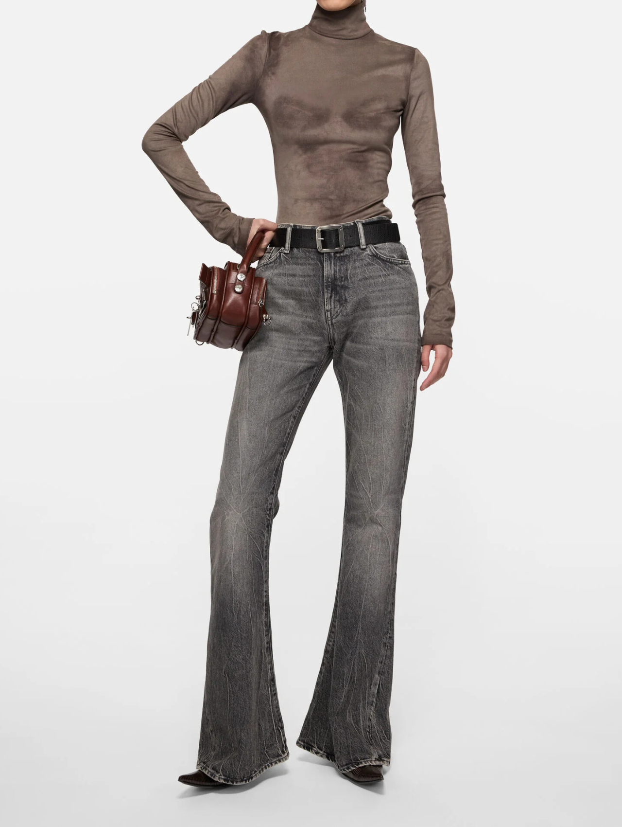 Acne Studios Washed Black Fitted Jeans 2025F