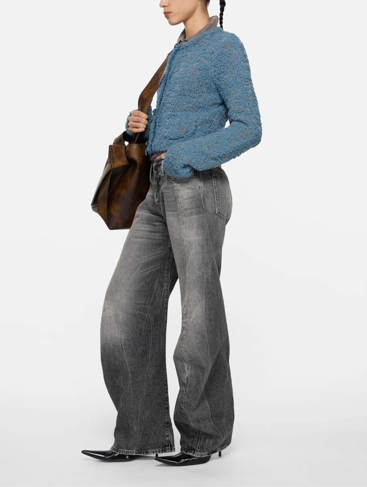 Acne Studios Washed Black Loose Fit Jeans 2006F