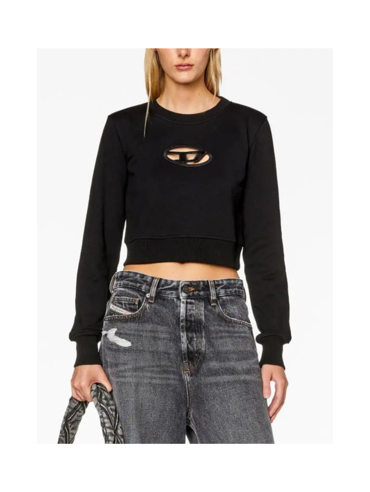 Diesel Black F-slimmy-od Sweatshirt
