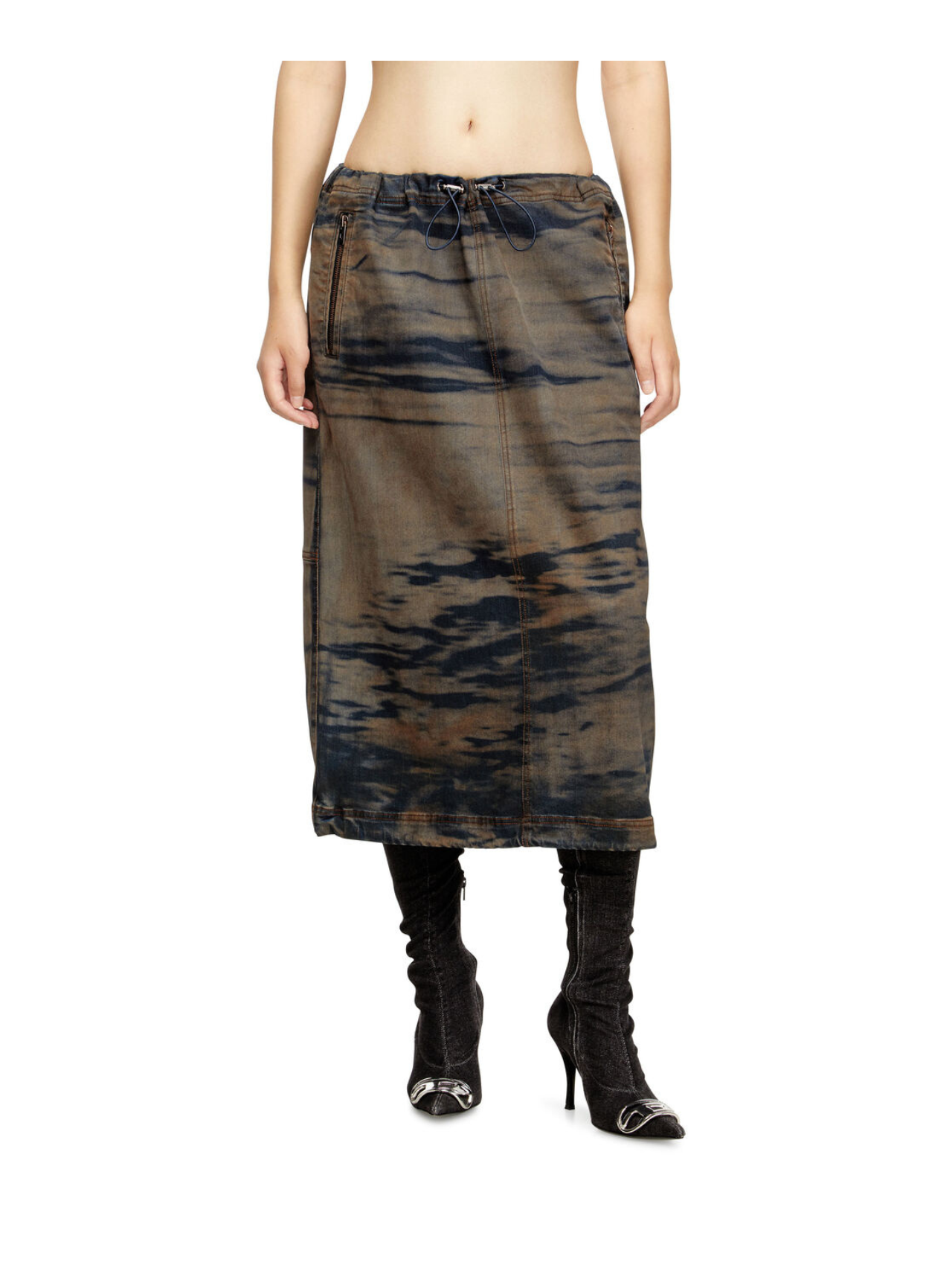 Diesel Black/Brown O-mirtow-den Skirt