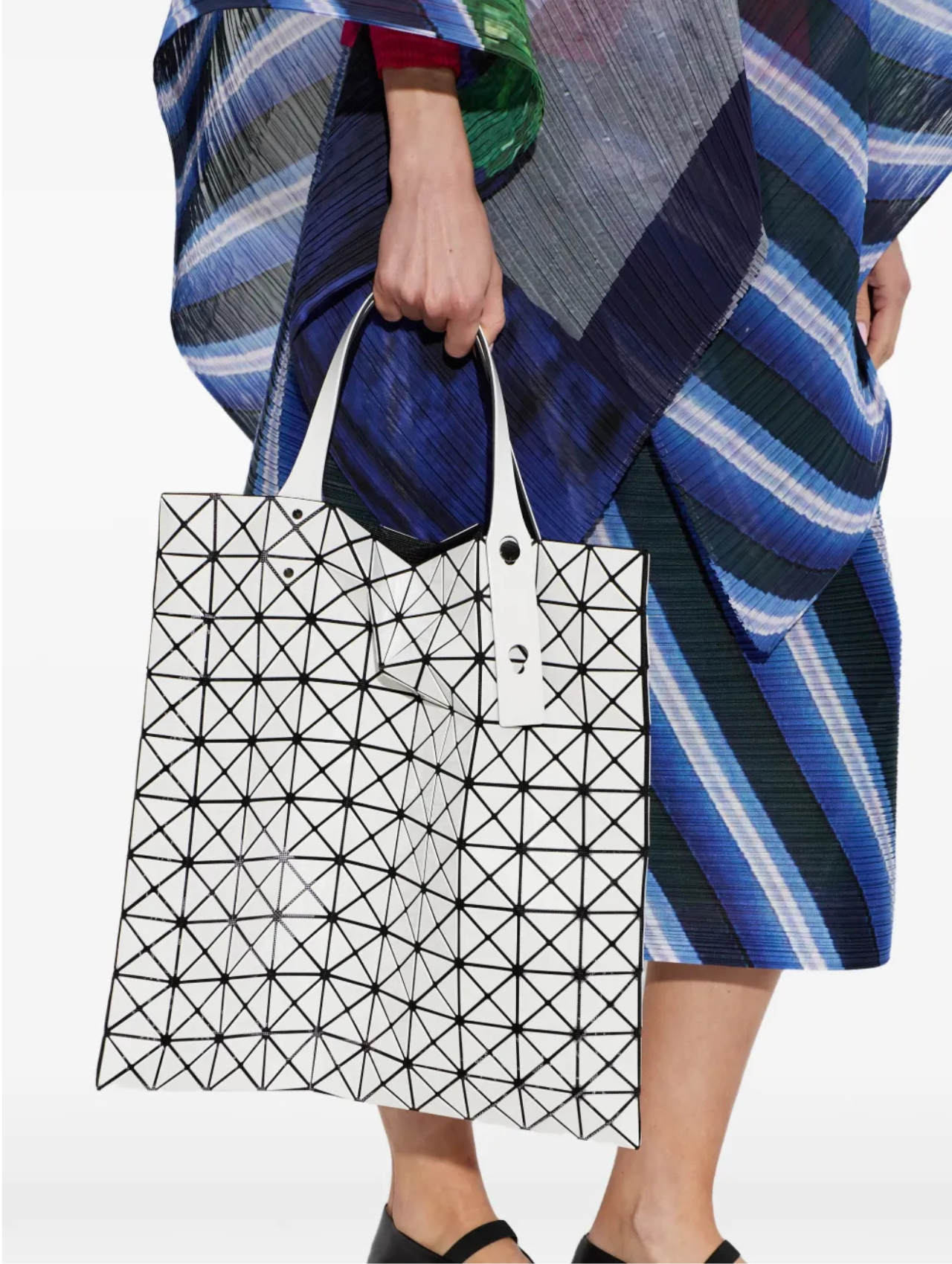 Bao Bao Issey Miyake White Prism Tote