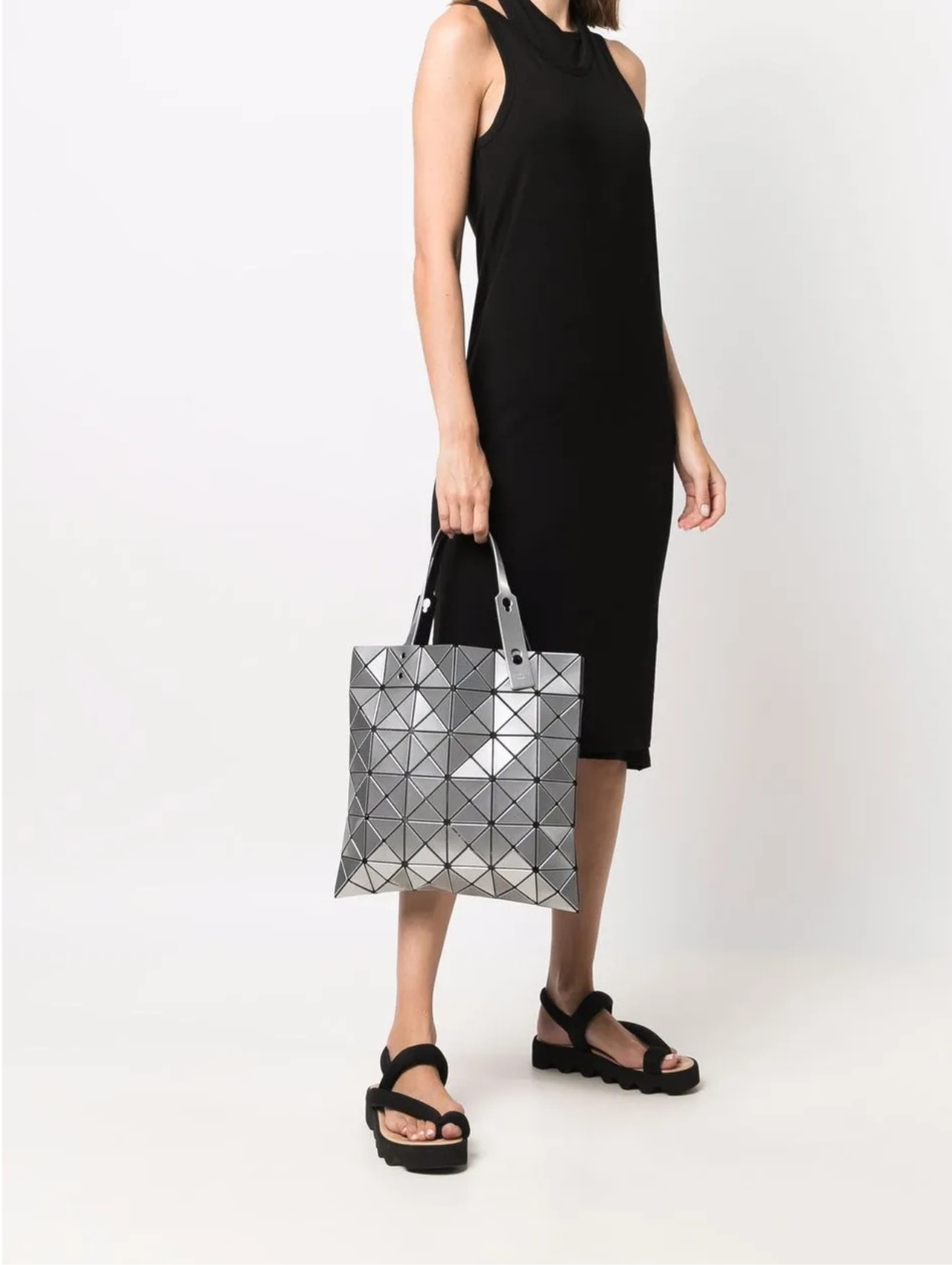Bao Bao Issey Miyake Silver Lucent Tote