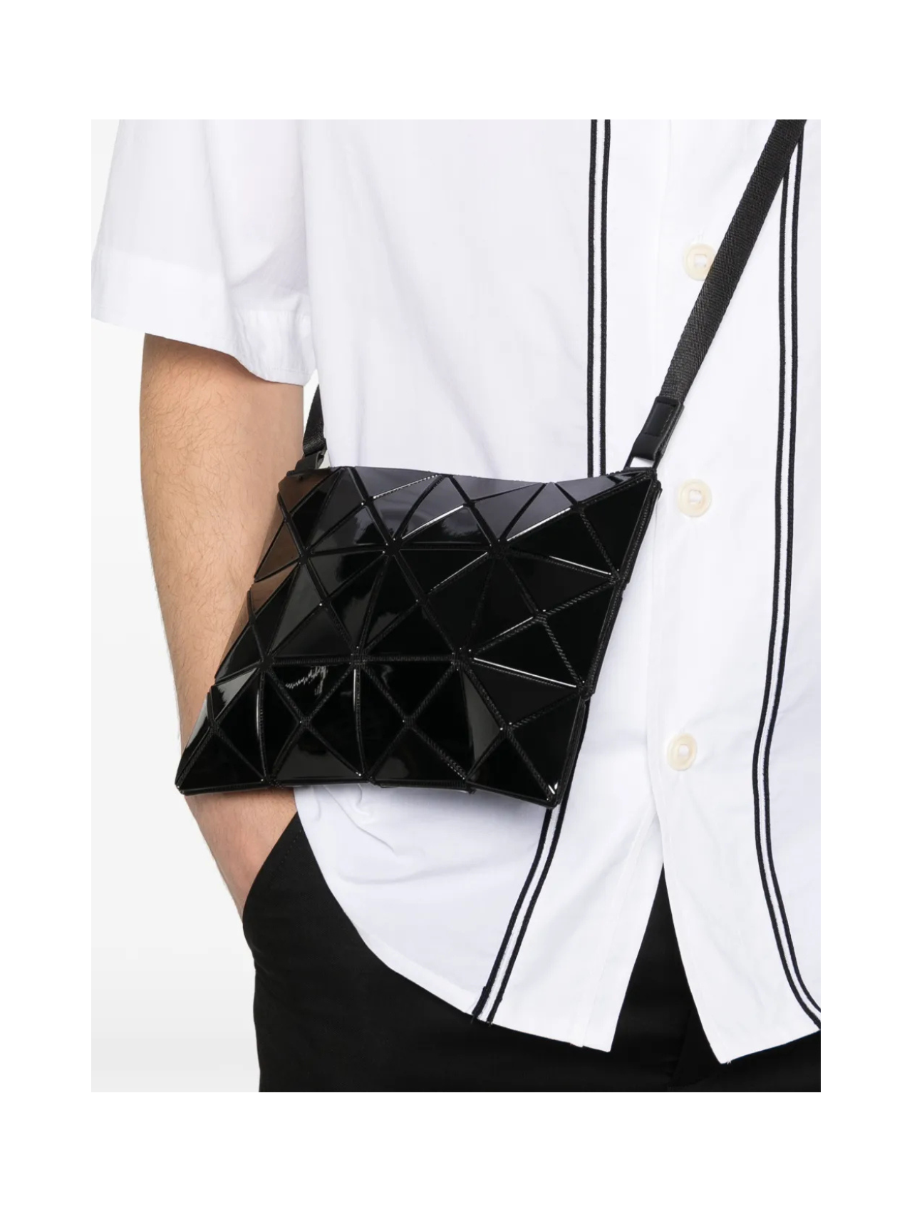 Bao Bao Issey Miyake Black Crossbody Shoulder Bag