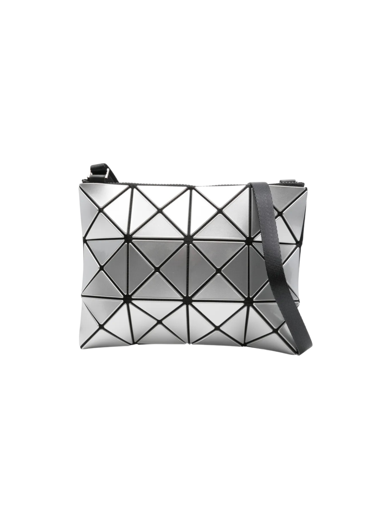 Bao Bao Issey Miyake Silver Crossbody Shoulder Bag