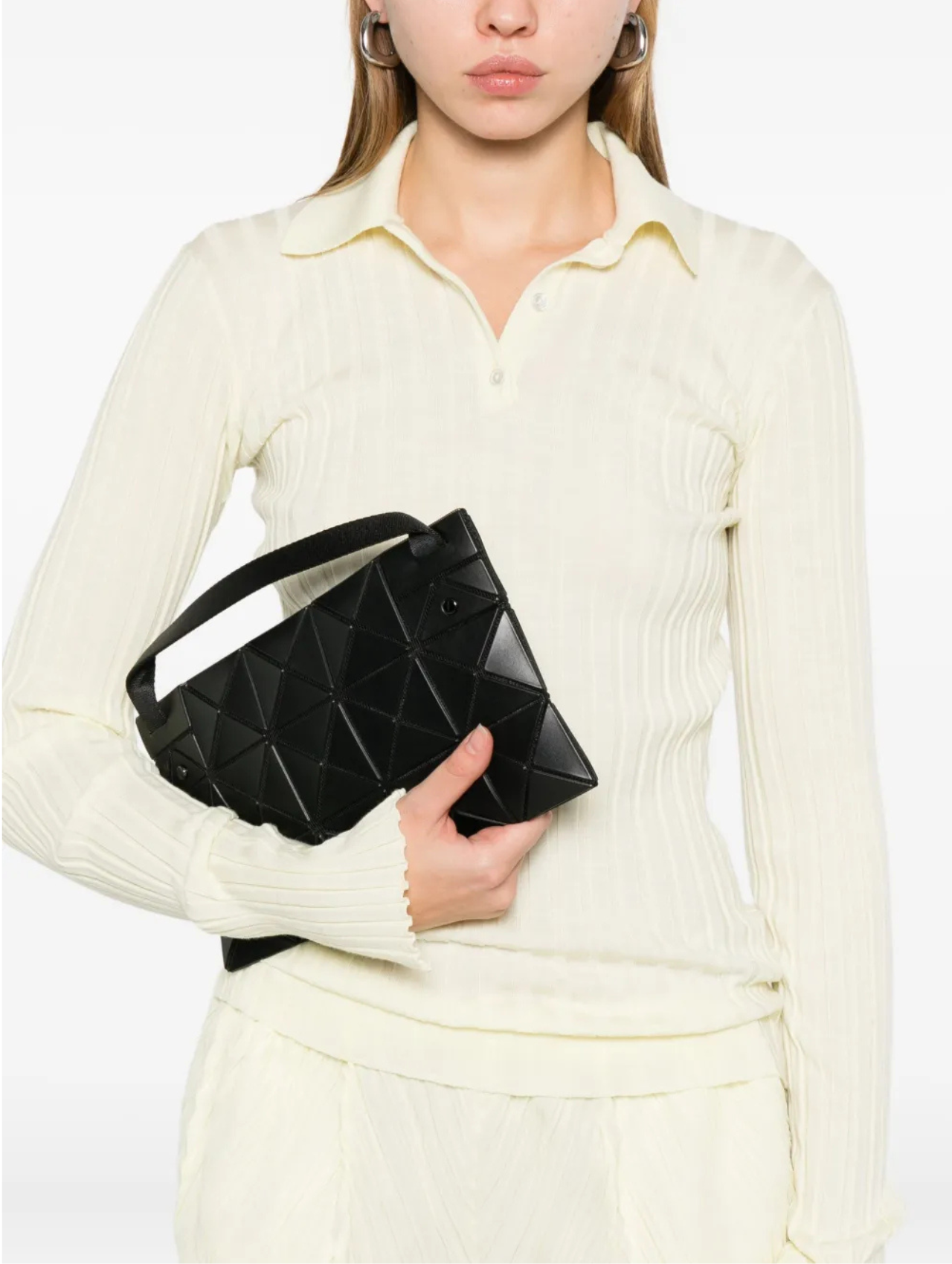 Bao Bao Issey Miyake Matte Black Lucent Shoulder Bag