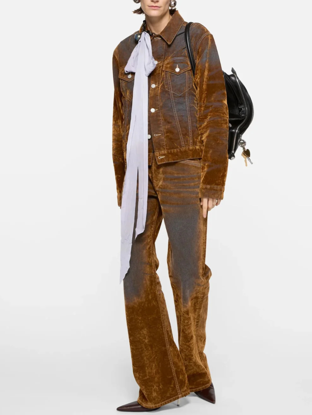 Acne Studios Rust Brown Regular Fit 2021F Jeans