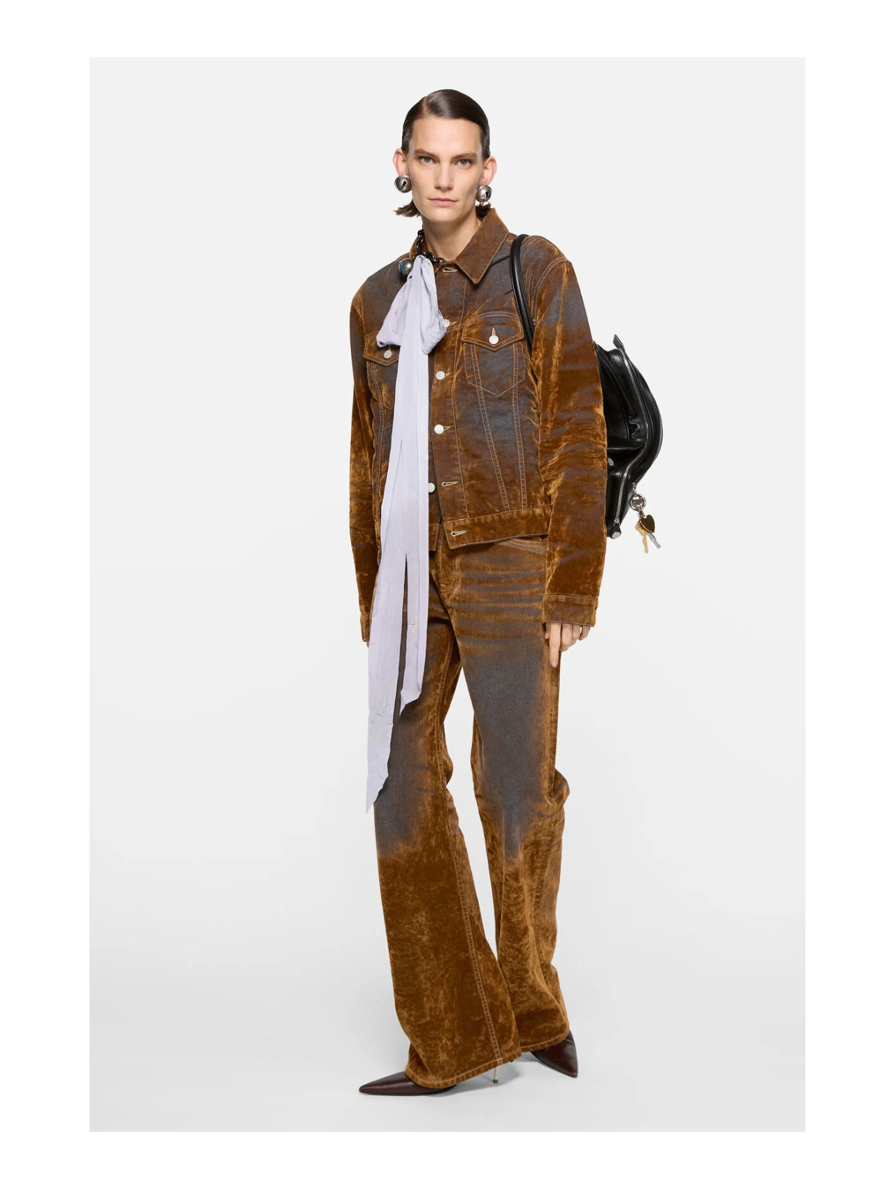 Acne Studios Rust Brown Regular Fit 2021F Jeans