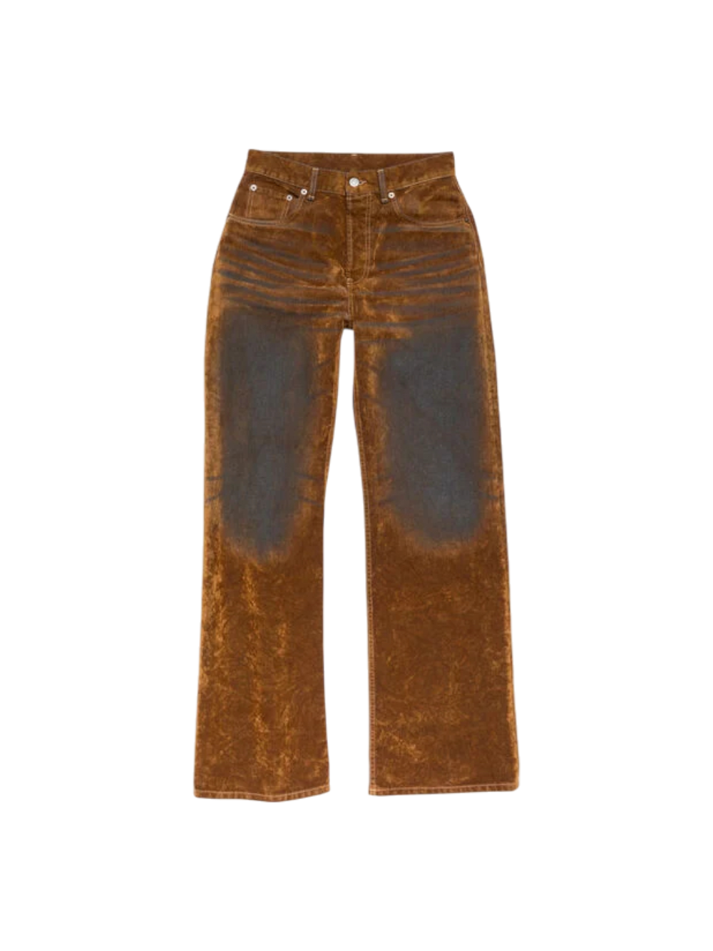 Acne Studios Rust Brown Regular Fit 2021F Jeans