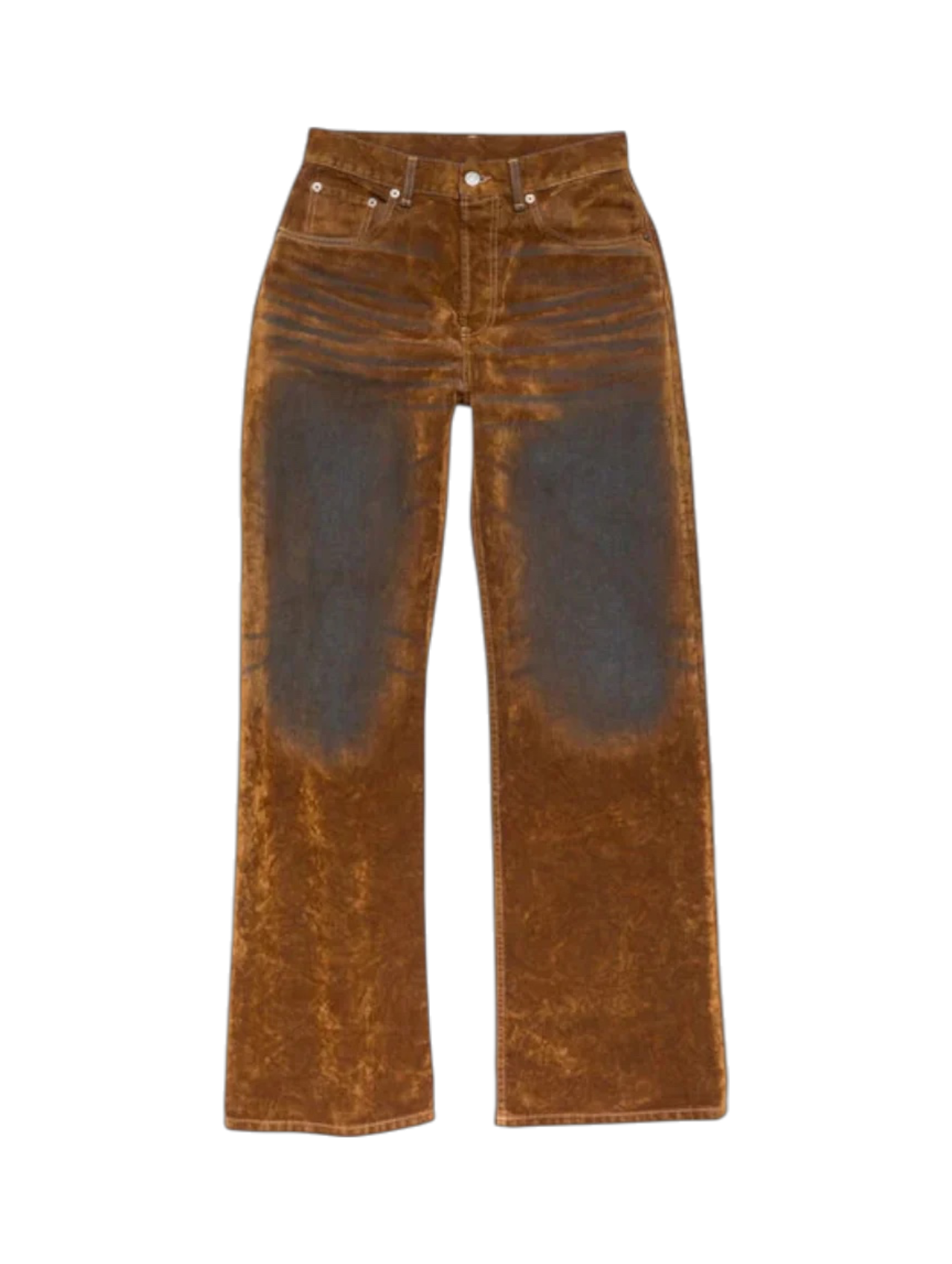 Acne Studios Rust Brown Regular Fit 2021F Jeans