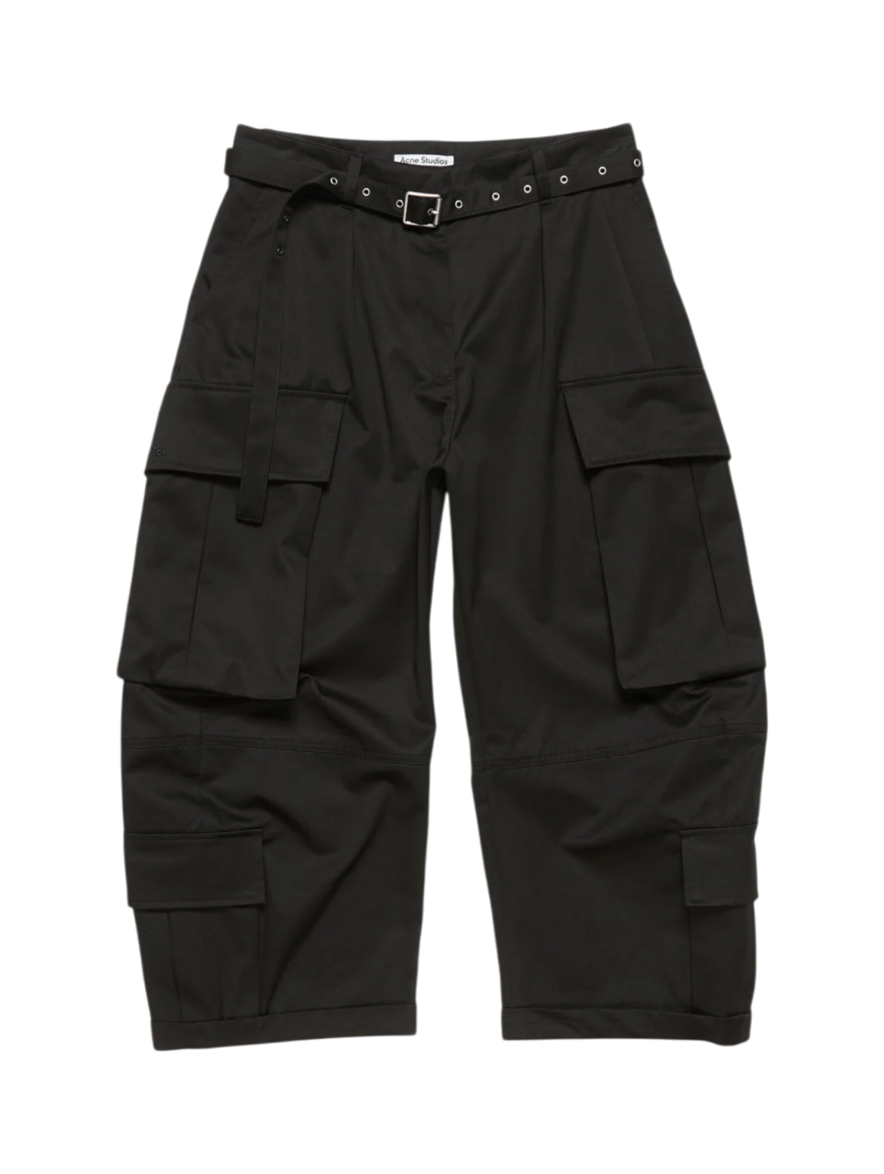 Acne Studios Black Twill Cargo Trousers