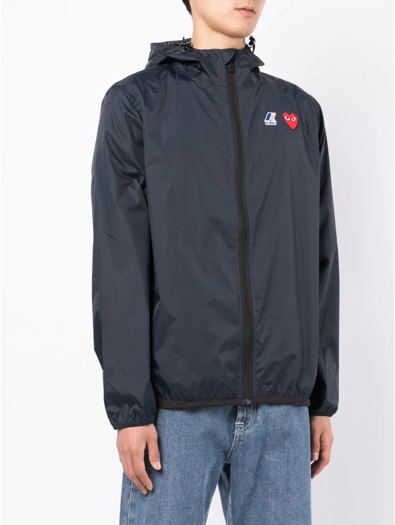 CDG Play x K-Way Navy Edition Jacket