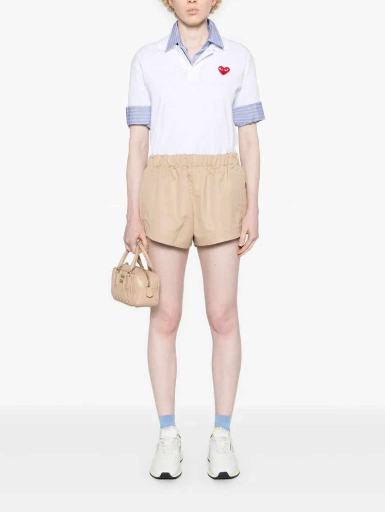 CDG Play White Polo Shirt