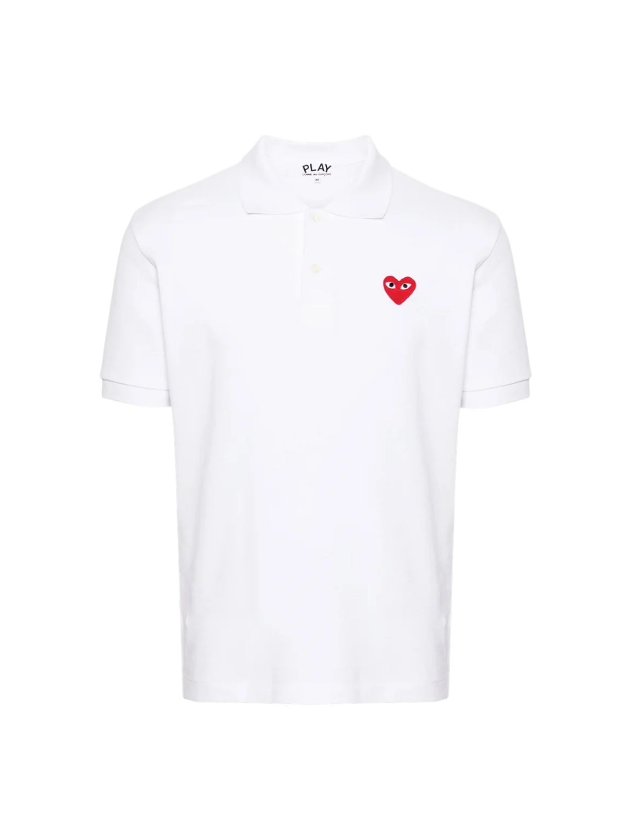 CDG Play White Polo Shirt