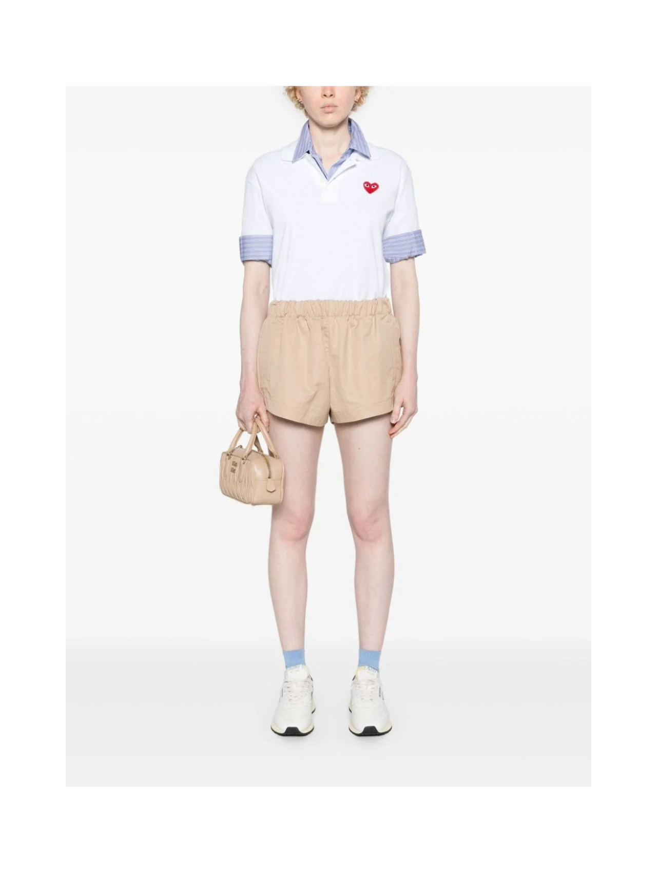 CDG Play White Polo Shirt