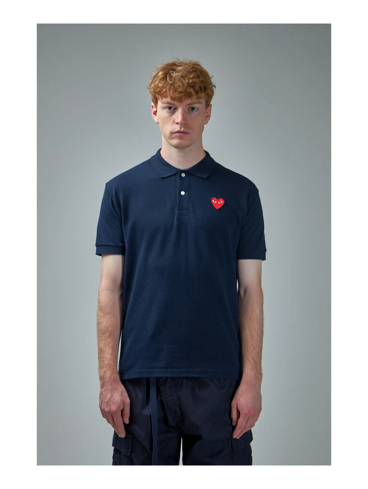 CDG Play Navy Polo Shirt