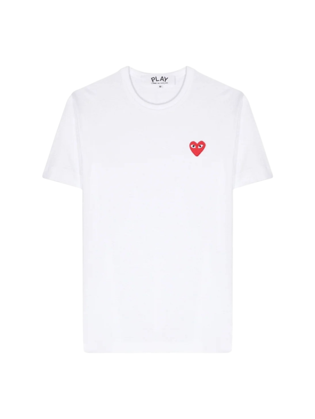 CDG PLAY White Logo Patch T-Shirt