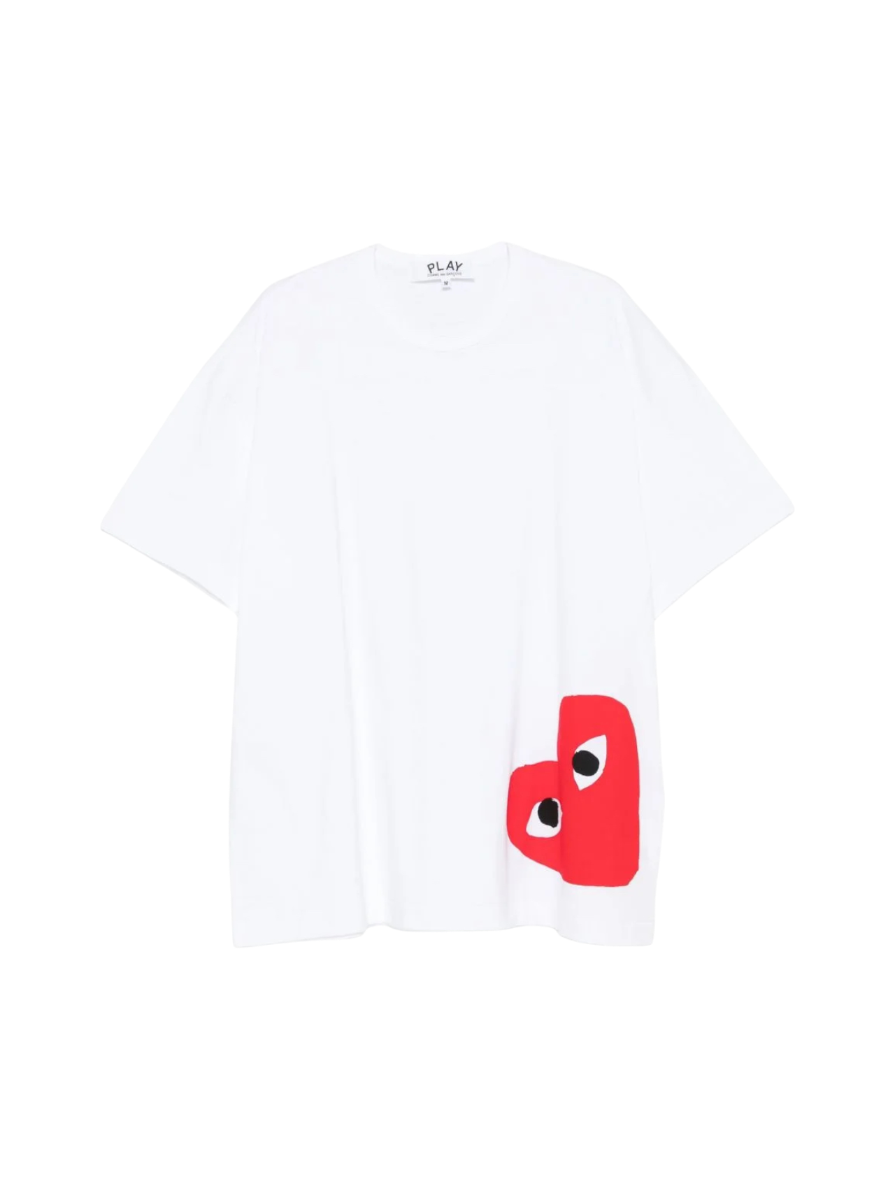 CDG PLAY White Corner Red Heart Tshirt