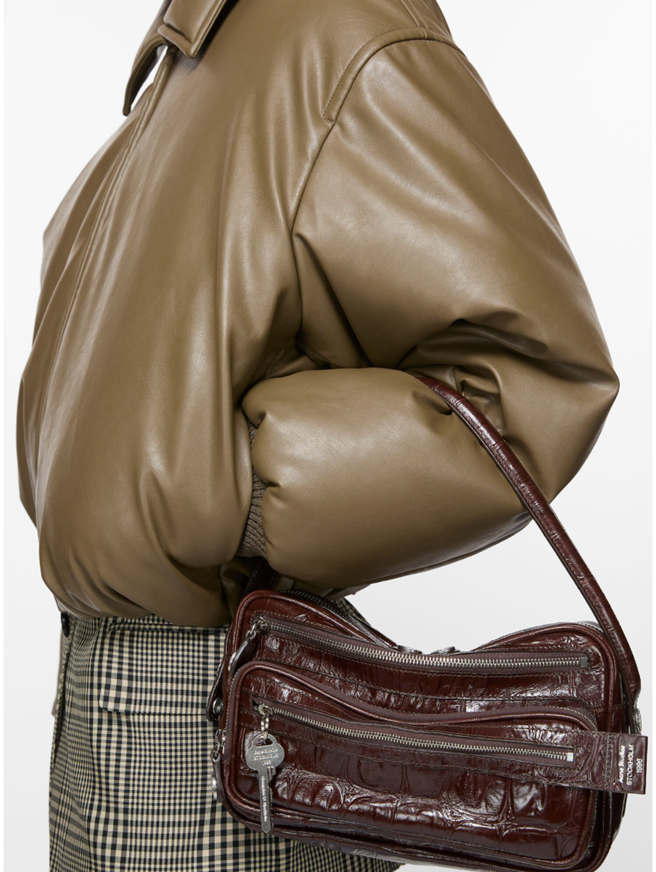 Acne Studios Khaki Coated Bomber Jacket