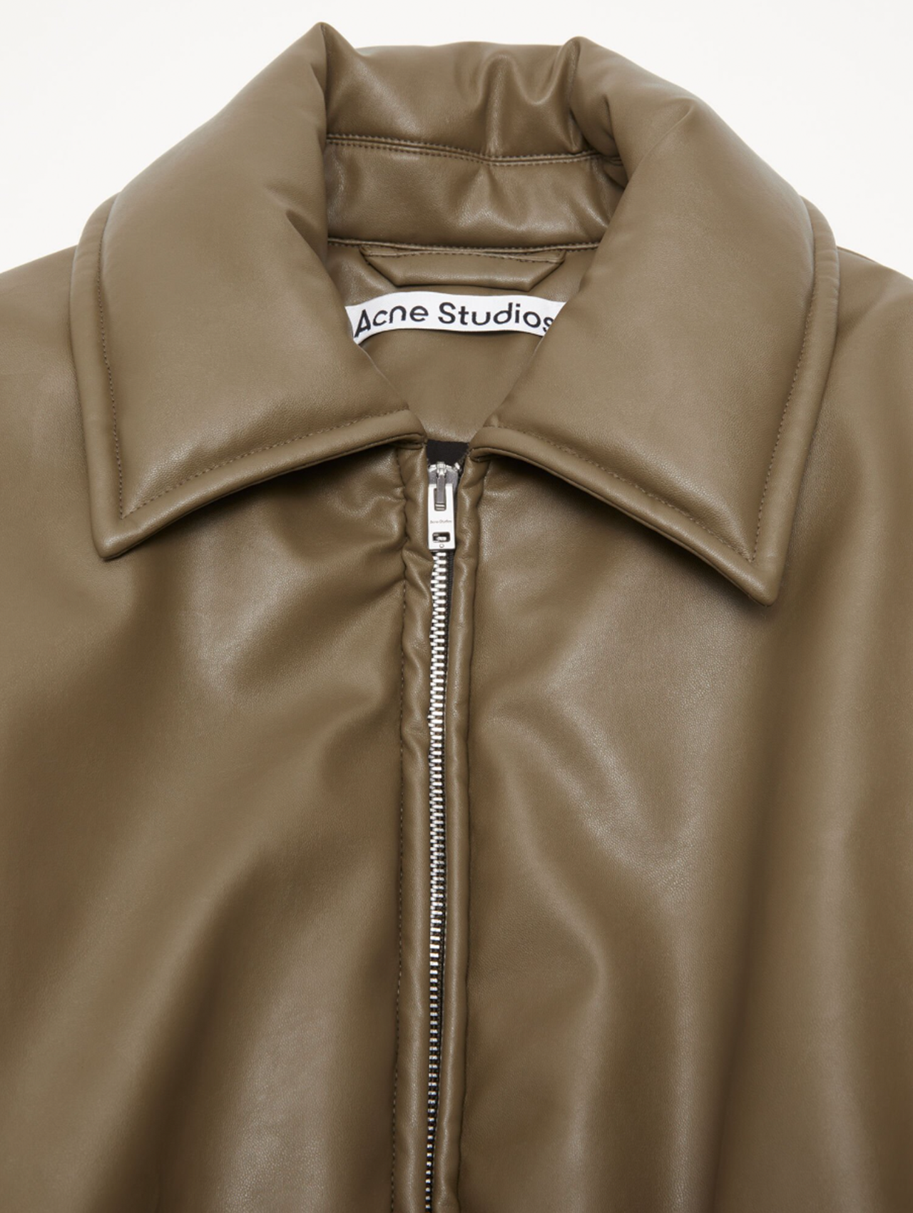 Acne Studios Khaki Coated Bomber Jacket