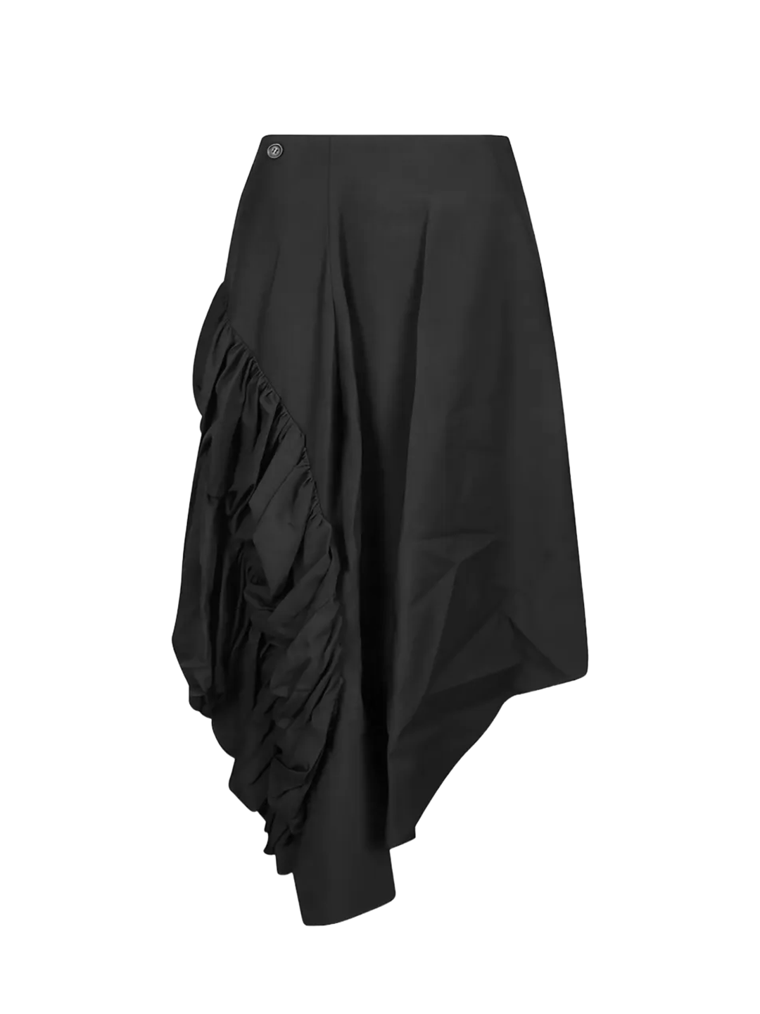 CDG Mainline Black Asymmetric Ruffled Skirt