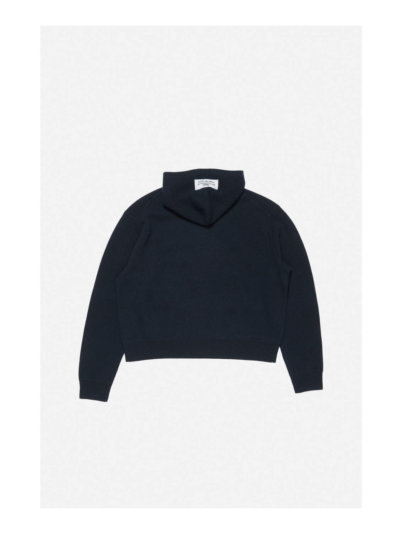 Acne Studios Ink Blue Cashmere Hooded Sweater