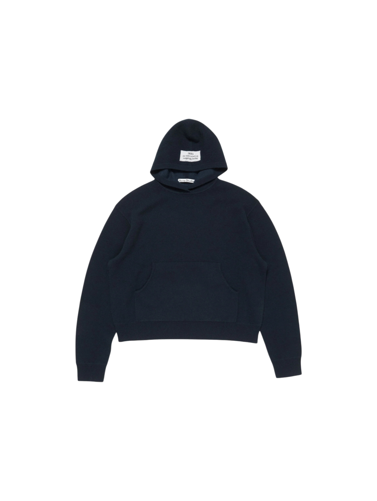 Acne Studios Ink Blue Cashmere Hooded Sweater