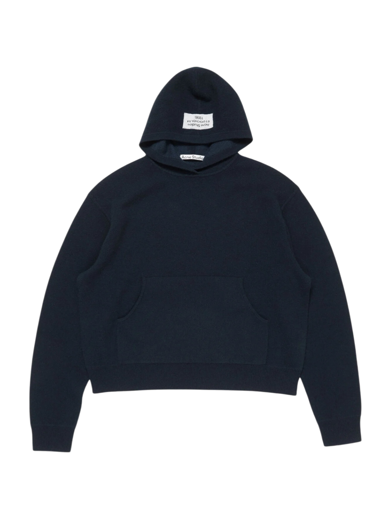 Acne Studios Ink Blue Cashmere Hooded Sweater