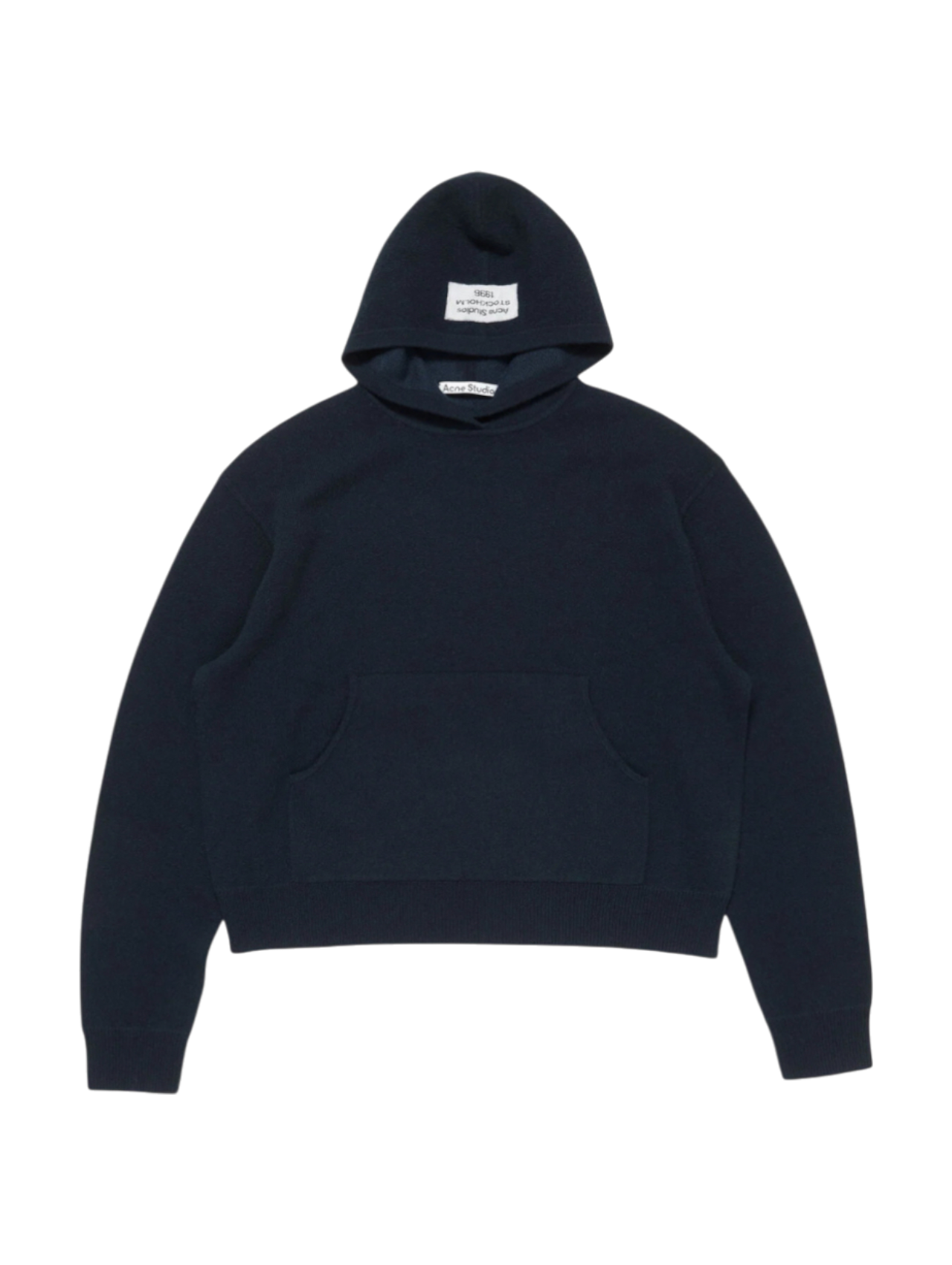 Acne Studios Ink Blue Cashmere Hooded Sweater