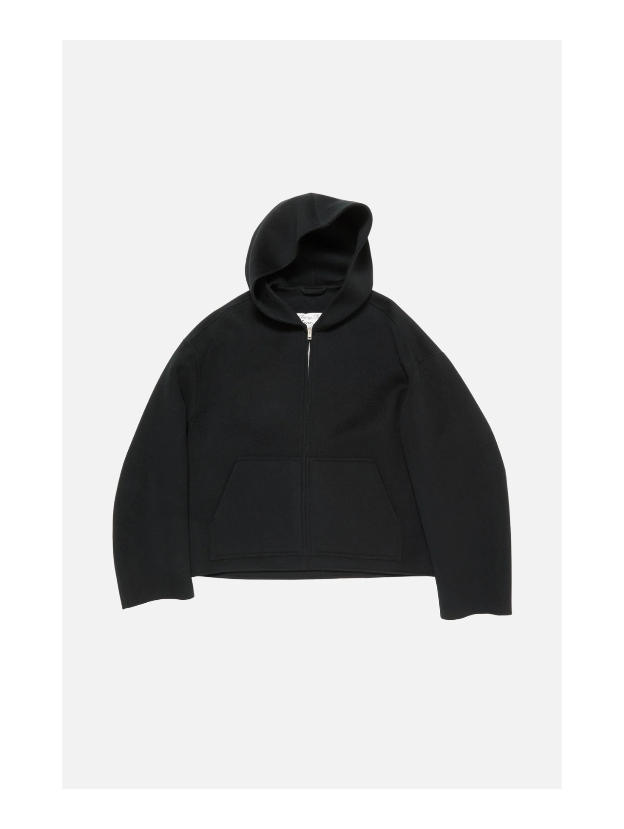Acne Studios Black Cashmere Hooded Jacket