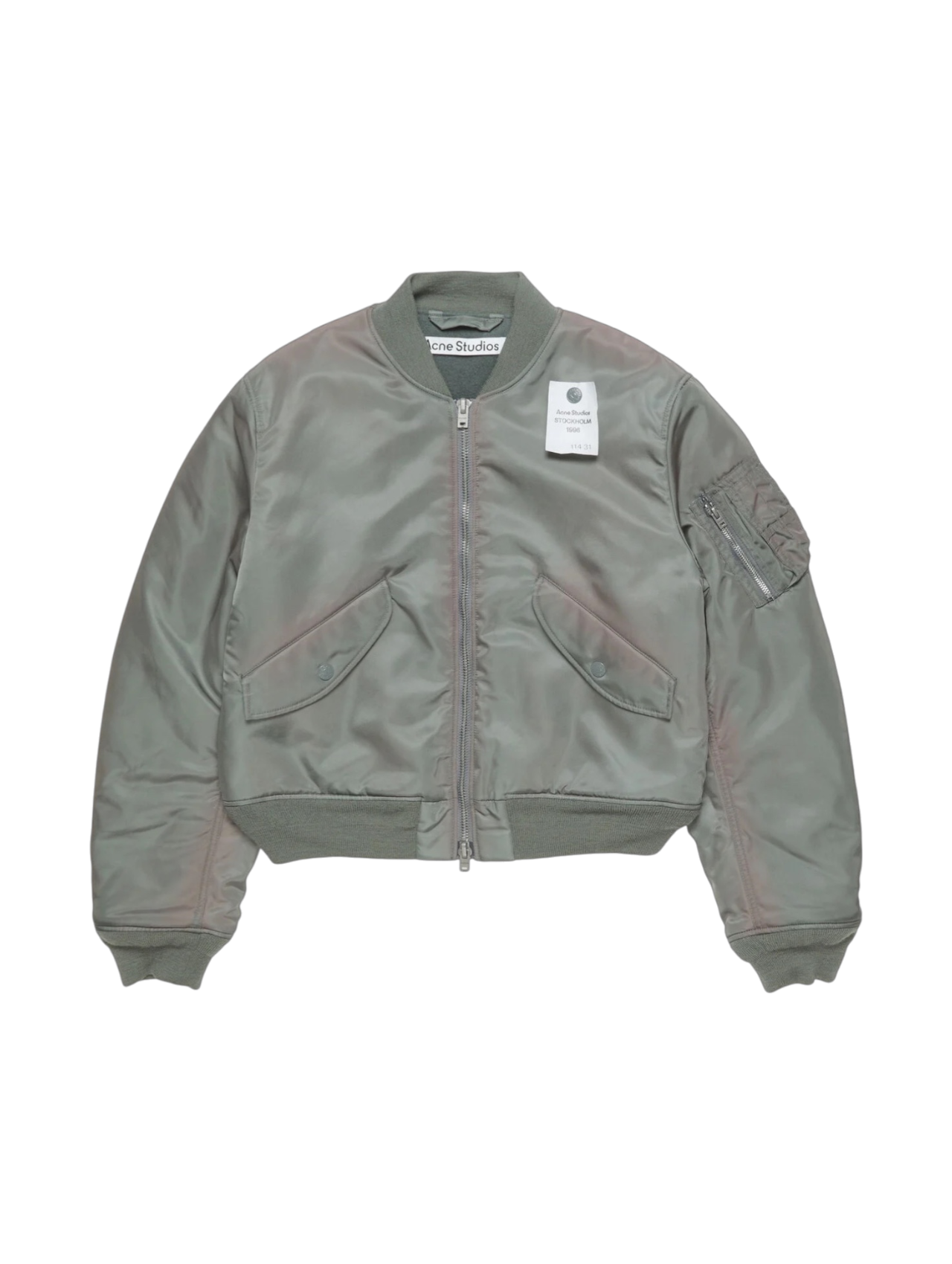 Acne Studios Stone Grey Washed Bomber Jacket