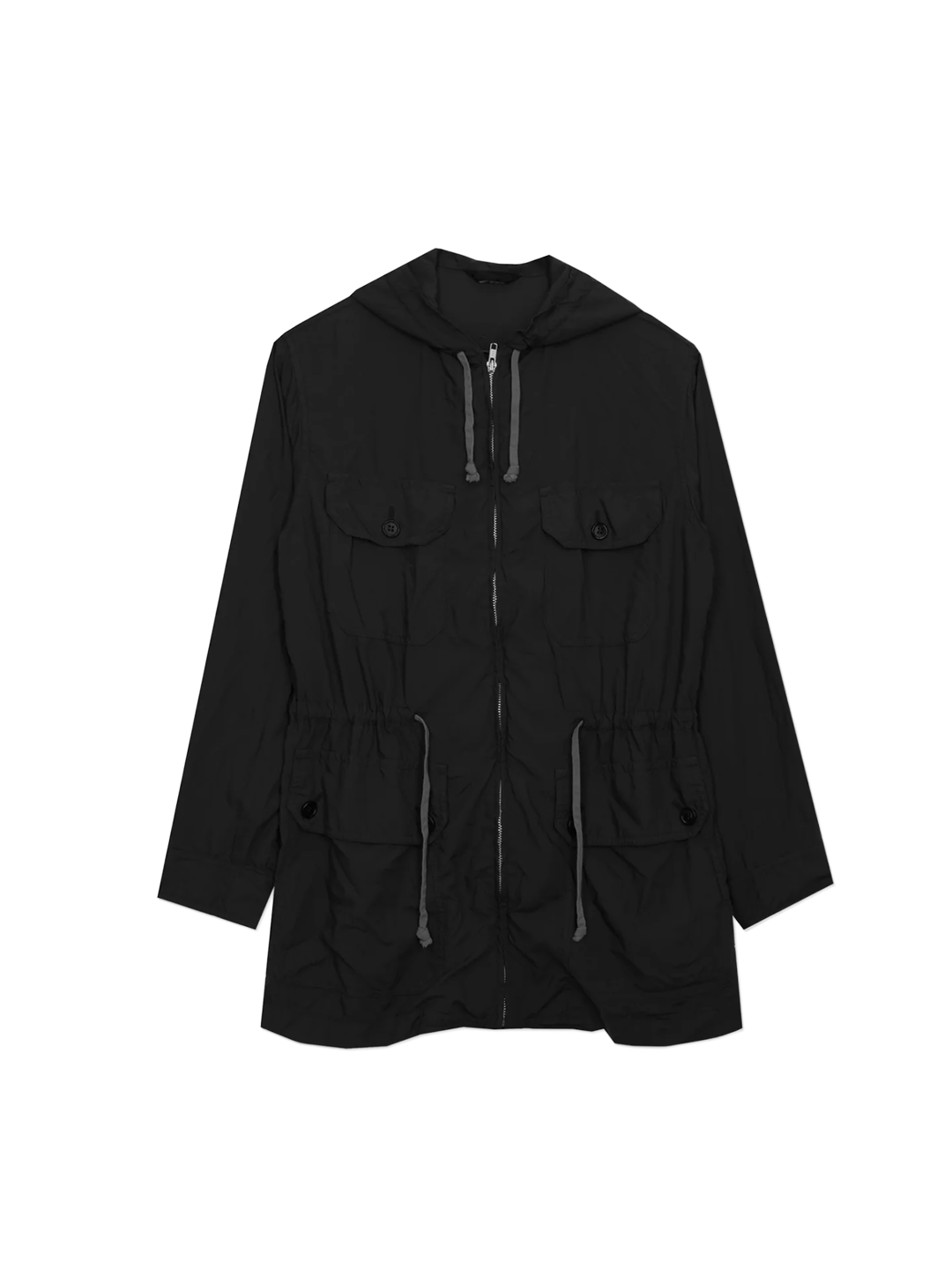CDG Homme Deux Black Hooded Parka