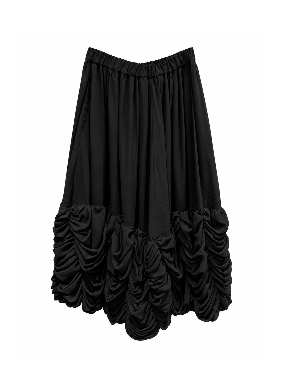 CDG Mainline Black Bottom Ruffled Skirt